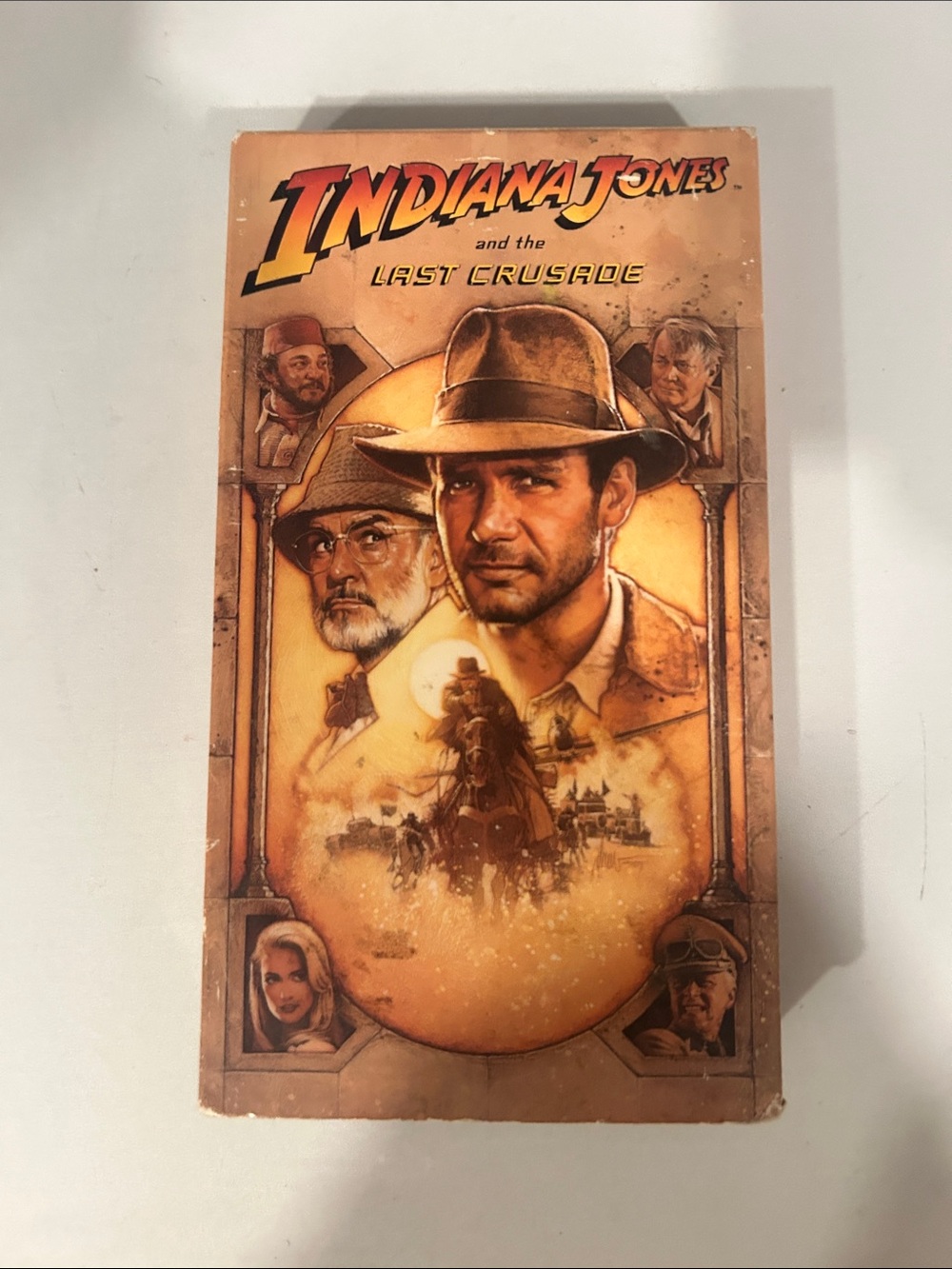Indiana Jones and the Last Crusade VHS - Orange Artwork